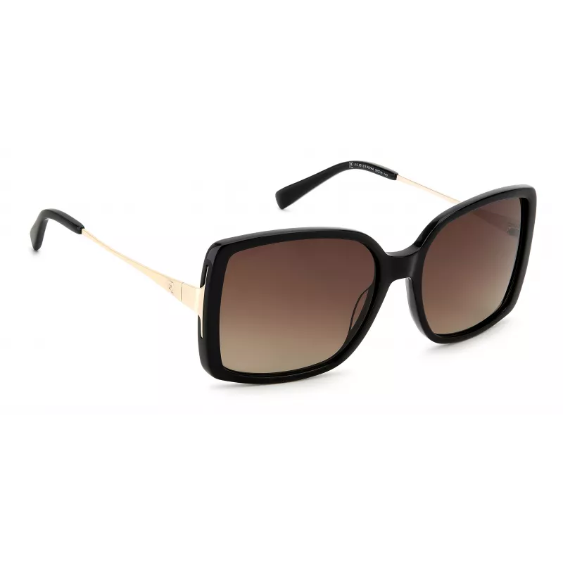 Óculos de sol de mulher PIERRE CARDIN PC8512S807F8H armação Havana de acetato lentes degradê castanhas 58mm