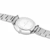 Pierre Cardin relógio para mulher CBC.5006 32mm aço inoxidável quartzo analógico mostrador branco pele preta