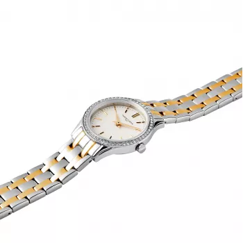 Relógio de mulher Pierre Cardin CF.0607.SU.G 30 mm prateado aço inoxidável