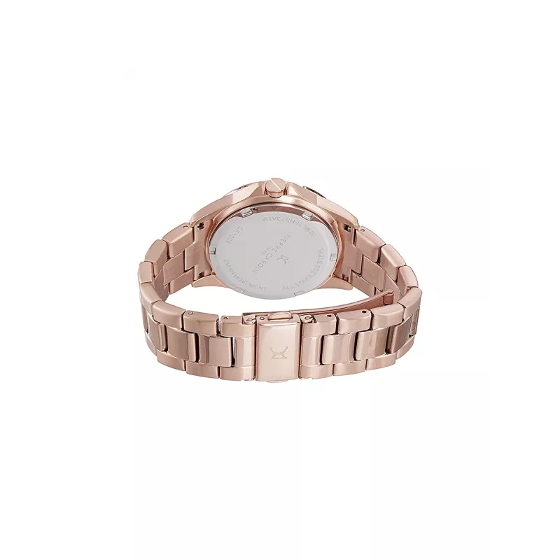 Relógio de mulher Pierre Cardin CF.1009.MR 34mm bracelete de malha milanesa de aço inoxidável quartzo analógico mostrador madrepérola