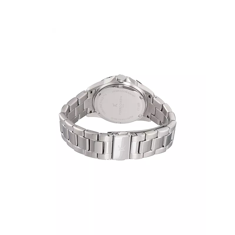 Relógio de mulher Pierre Cardin CF.1009.MS 34mm prateado aço inoxidável quartzo analógico