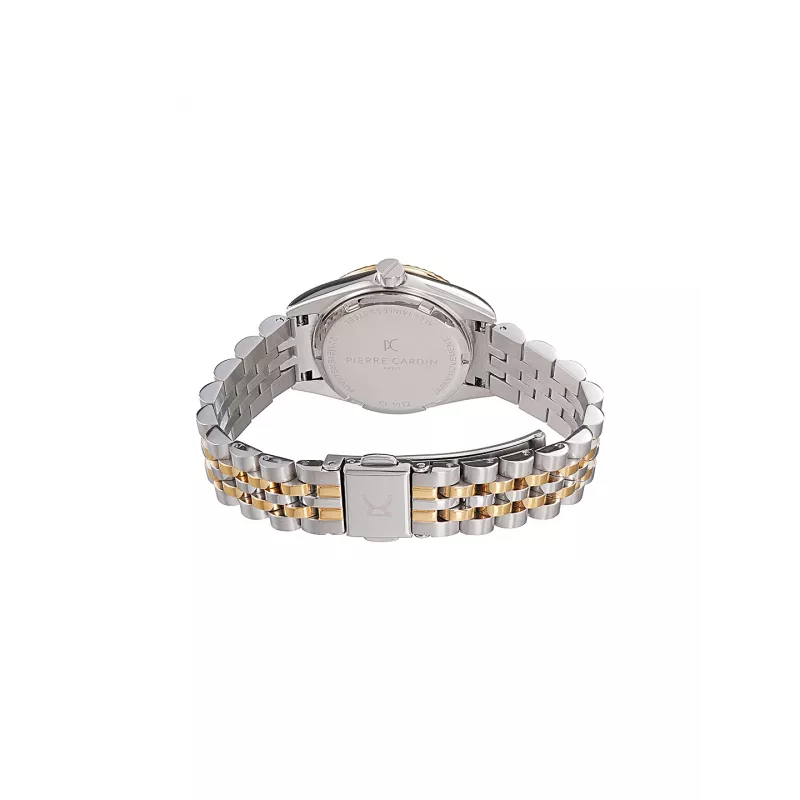 Relógio de mulher Pierre Cardin CF.1012.MU.4 28mm com bracelete de malha em aço inoxidável e mostrador prateado