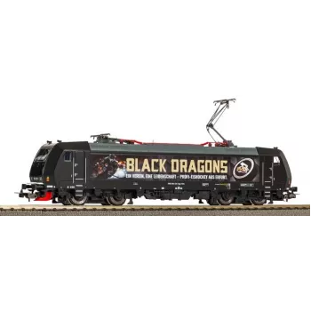 PIKO 57877 H0 Locomotiva elétrica 185 329 Black Dragons VI