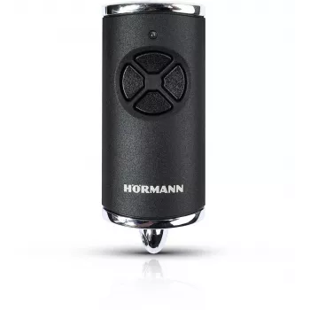 Comando à distância Hormann HSE 4 868MHz BiSecure Pilot (preto, mate, botões cromados)