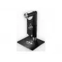 PIXMINDS LEXIP BLACK FLAG RESYNCED TATOO suporte para headset - LED RGB, hub USB de 2 portas, áudio 3,5 mm, preto