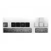 Conjunto de teclas PIXMINDS Lexip Black Flag Resynced Tattoo para teclado mecânico