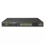 PLANET FGSW-1822VHP Switch gerido PoE+ de 18 portas com 16x Fast Ethernet e 2x uplinks combo Gigabit
