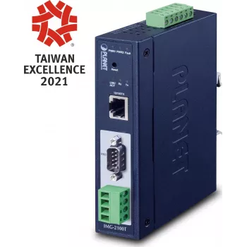 Conversor de media Gigabit industrial PLANET IMG-2100T, 1x RJ45 para 1x SFP, -40 a 75 °C