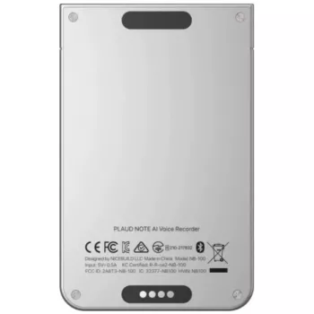 Gravador de voz com IA PLAUD NOTE, 64GB, prateado