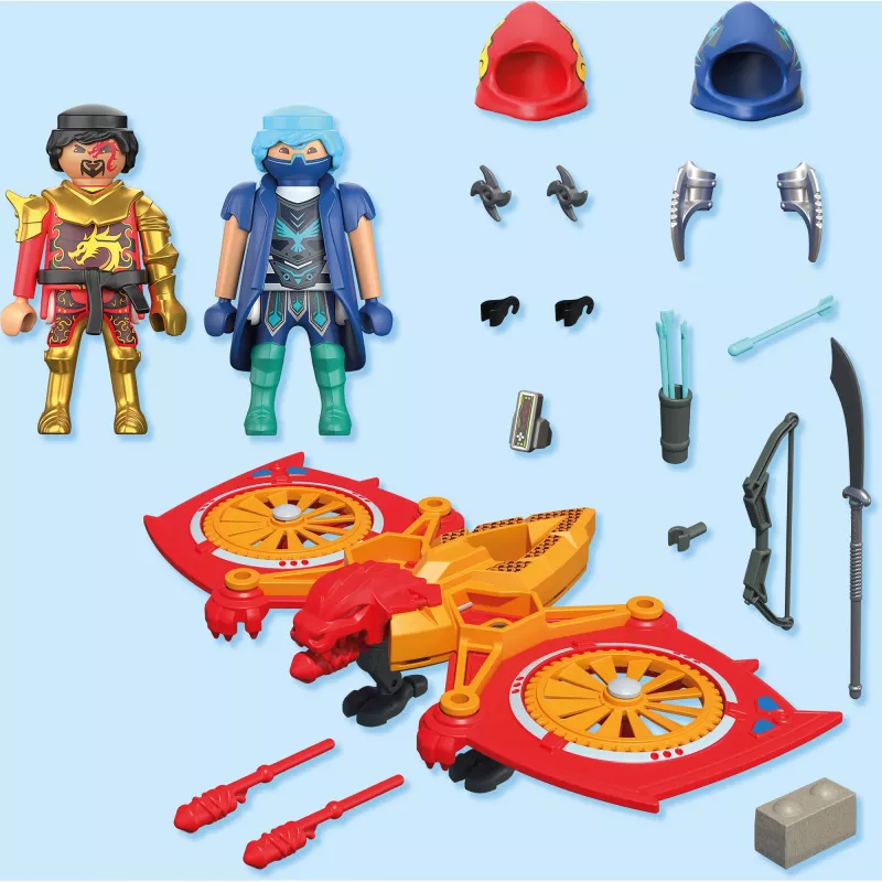 Playmobil 71833 Heroes: Drone Heroico contra Ninja Malvado