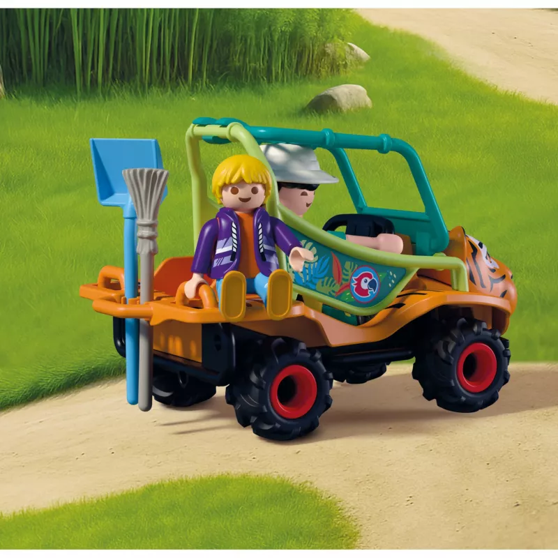 PLAYMOBIL 72072 Animals & Friends Veículo de Cuidados com Animais do Zoo