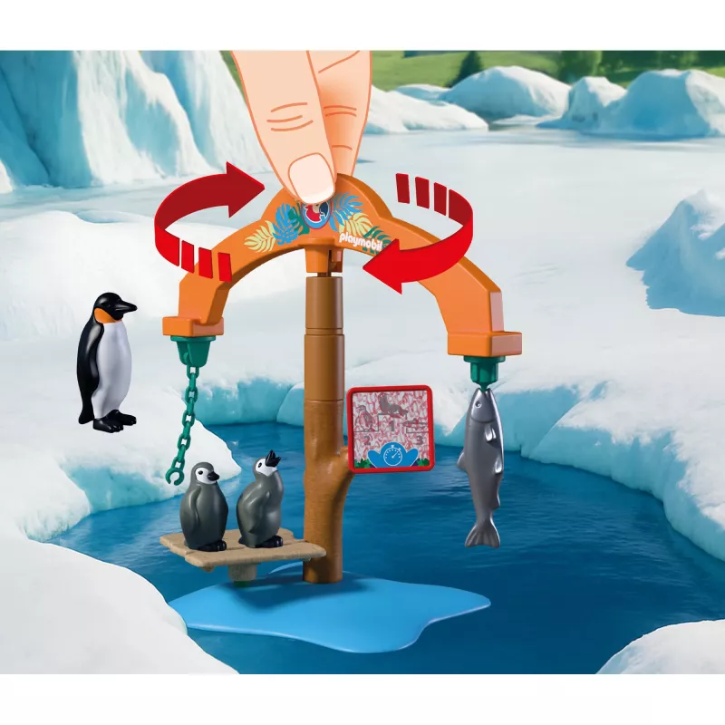 PLAYMOBIL 72073 Animals & Friends Zoo Ice Expedition Conjunto de Jogo