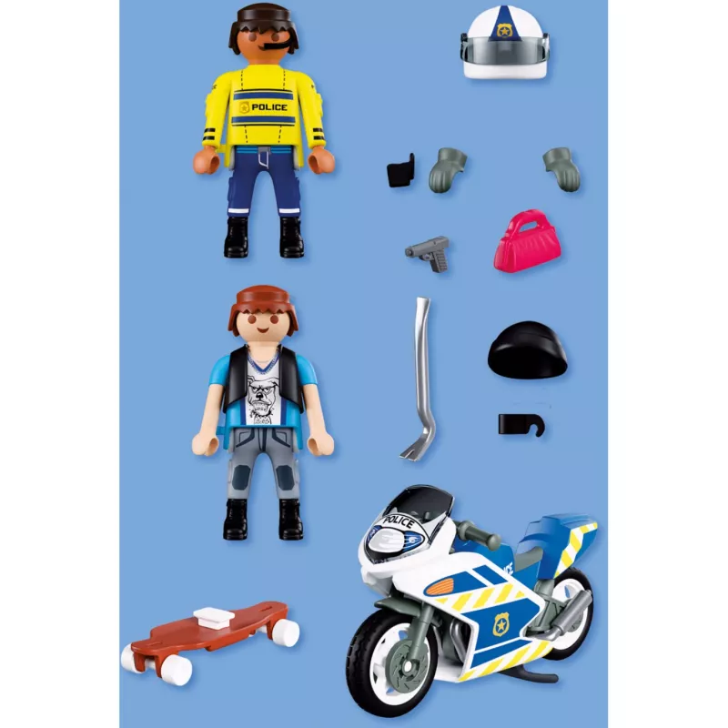 PLAYMOBIL 72079 City Action polícia perseguição de mota