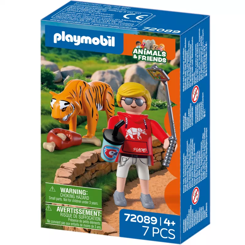 PLAYMOBIL 72089 Animals & Friends Zoo Tigre e Visitantes