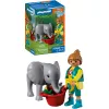 Playmobil 72092 Animals & Friends Zoo: bebé elefante e tratador