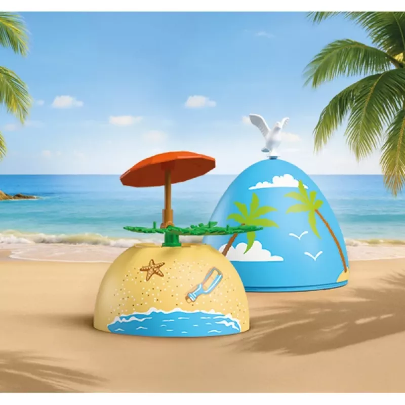 PLAYMOBIL 72101 Ovo Surpresa Beach Holiday Brinquedo