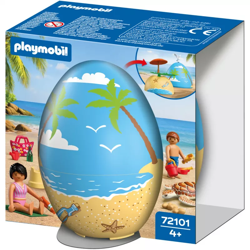 PLAYMOBIL 72101 Ovo Surpresa Beach Holiday Brinquedo