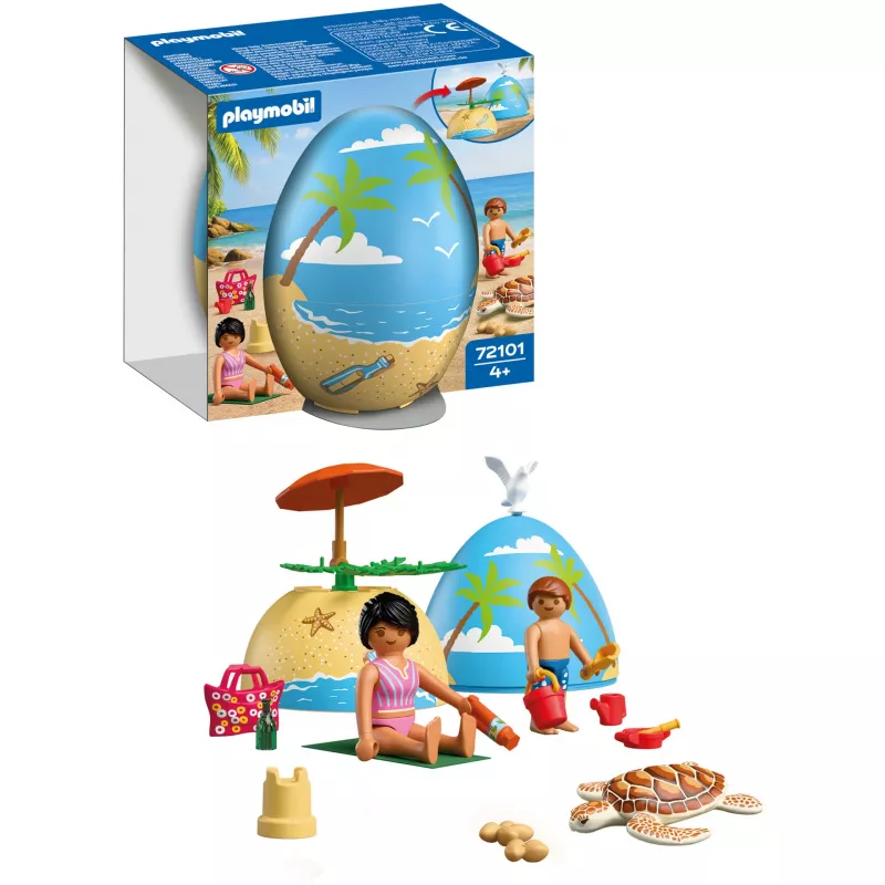 PLAYMOBIL 72101 Ovo Surpresa Beach Holiday Brinquedo