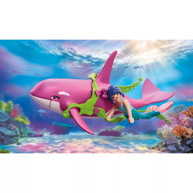 Playmobil 72106 Fantasy & Magic Orca com Sereia