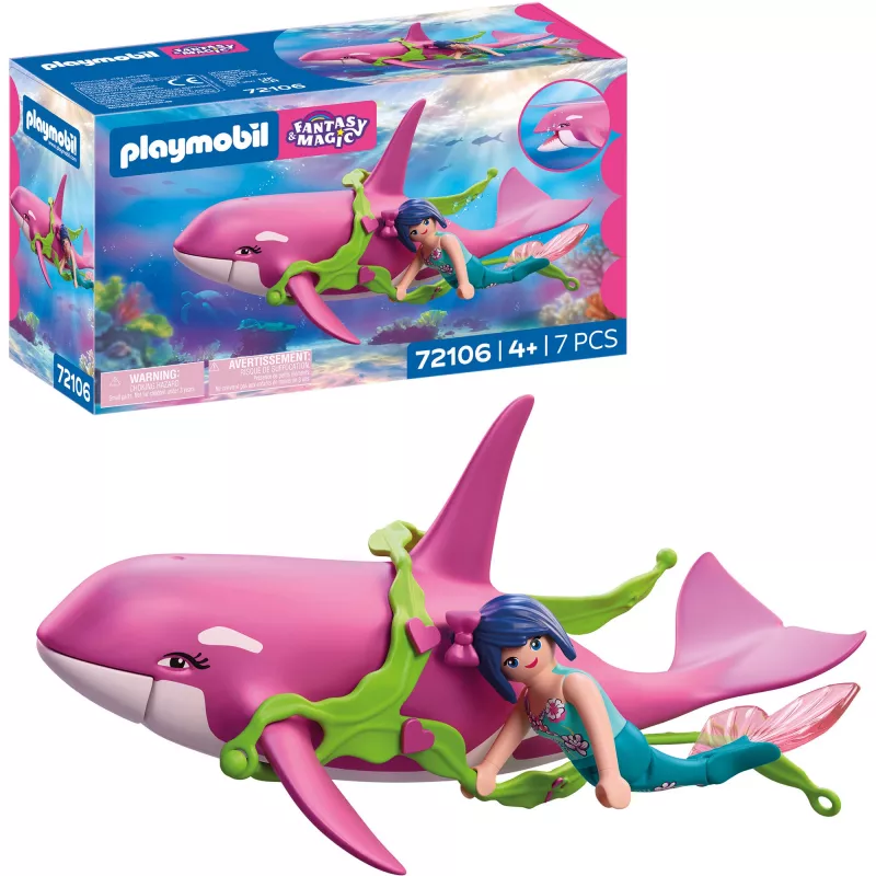 Playmobil 72106 Fantasy & Magic Orca com Sereia