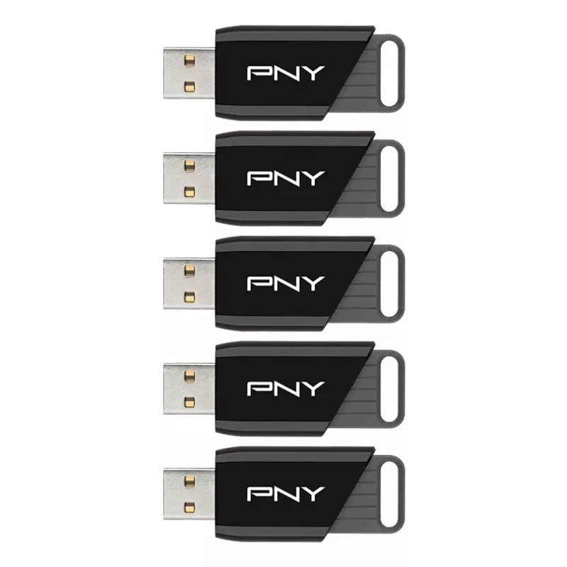 PNY Attaché X Pen Drive 64 GB USB 3.2 Gen 1 Pack de 5 (P-FD64GX5ATTX-EF)
