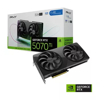 PNY GeForce RTX 5070 Ti Slim OC 16GB GDDR7 PCIe 5.0 Placa gráfica