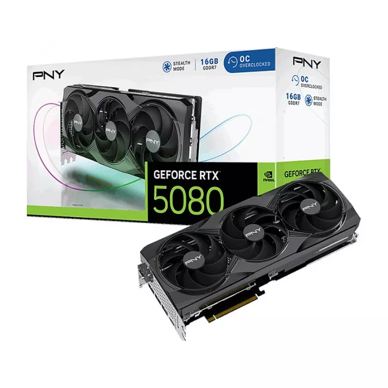 PNY Placa gráfica GeForce RTX 5080 OC - GeForce RTX 5080