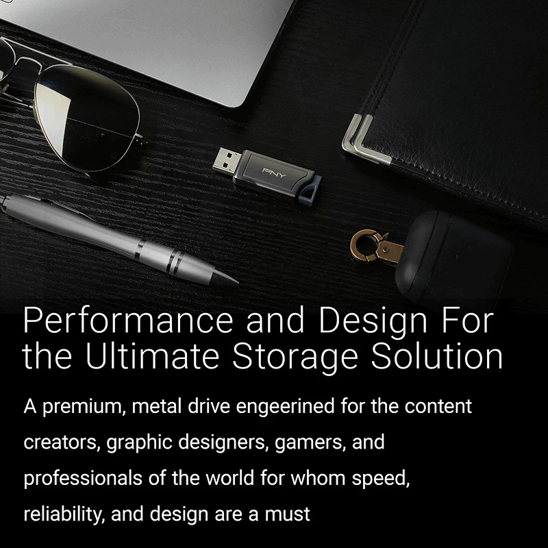 PNY PRO Elite V2 256 GB Pen drive USB 3.2 Gen 2 Type-A sem tampa Preto