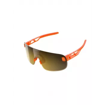 POC Elicit Óculos de ciclismo - Fluo Orange / Violet-Silver Mirror