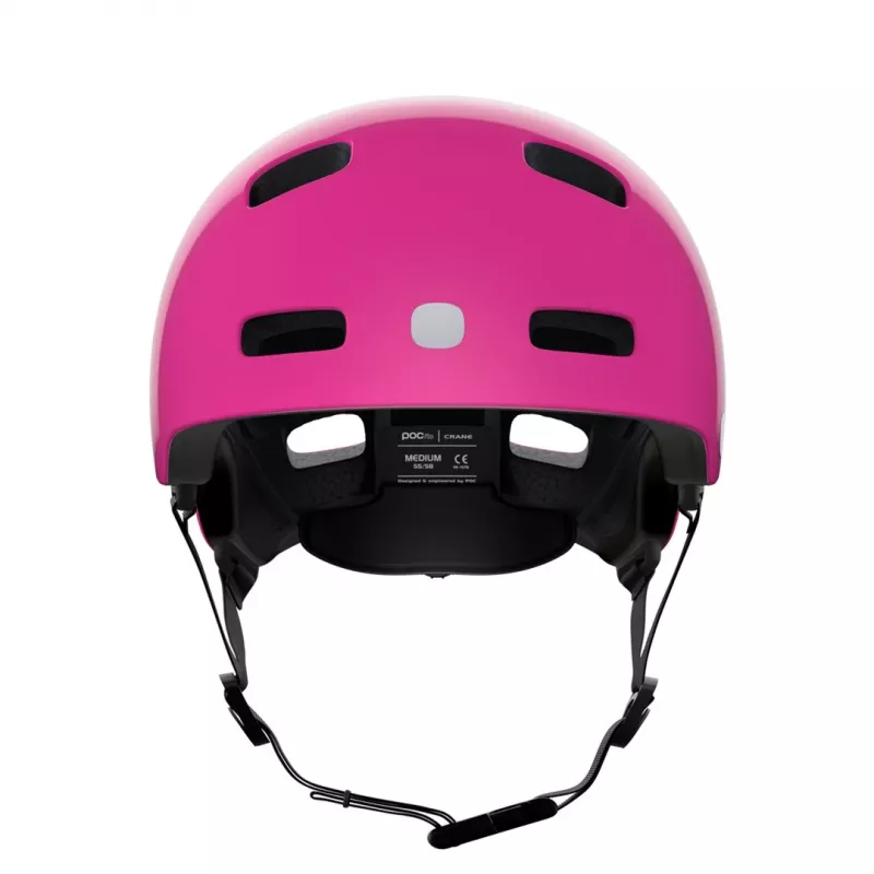 Capacete de bicicleta para criança POCito Crane MIPS - rosa néon - tamanho M (55-58 cm)