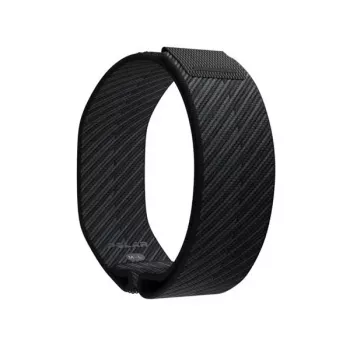 Pulseira Polar Loop SoftWeave S-L, preta (Night Black) – pulseira substituível para Polar Loop