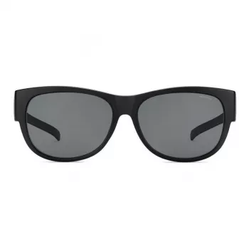 Óculos de sol unissexo POLAROID ANCILLARIES PLD9004SDL5 - Armação preta, lentes cinzentas polarizadas, forma quadrada