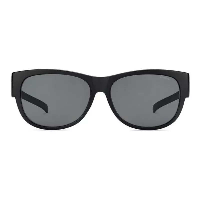 Óculos de sol unissexo POLAROID ANCILLARIES PLD9004SDL5 - Armação preta, lentes cinzentas polarizadas, forma quadrada