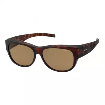 Óculos de sol unissexo Polaroid Ancillaries PLD9004SMQU - Havana/Tartaruga - Lentes castanhas polarizadas - Proteção UV400