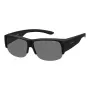Óculos de sol unissexo Polaroid Ancillaries PLD9007SDL5 - armação preta, lentes polarizadas cinzentas