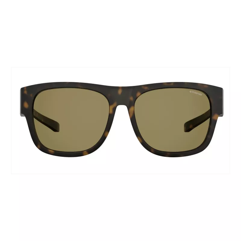 Óculos de sol retangulares unissexo Polaroid Ancillaries PLD9010SN9P - armação preta, lentes cinzentas polarizadas