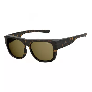 Óculos de sol retangulares unissexo Polaroid Ancillaries PLD9010SN9P - armação preta, lentes cinzentas polarizadas
