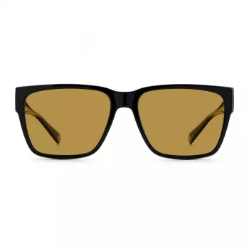 Óculos de sol retangulares unissexo Polaroid Ancillaries PLD9018S807 - Armação Havana, lentes castanhas polarizadas