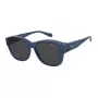 Óculos de sol quadrados unissexo Polaroid Ancillaries PLD9019SPJP - Lentes cinzentas polarizadas, armação preta