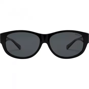 Polaroid Ancillaries PLD9020S08A Óculos de sol unissexo para criança - armação preta, lentes cinzentas polarizadas
