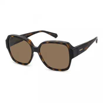 Óculos de sol Polaroid Ancillaries PLD9021S086 unissexo - armação havana tartaruga, lentes castanhas polarizadas