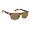 Óculos de sol de homem Polaroid PLD2121SL9G quadrados Havana com lentes verdes polarizadas 58/15/140 mm