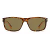 Óculos de sol de homem Polaroid PLD2121SL9G quadrados Havana com lentes verdes polarizadas 58/15/140 mm