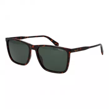 Óculos de sol POLAROID homem PLD4180S58086 havana castanho polarizados retangulares