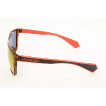 Óculos de sol polarizados retangulares POLAROID homem PLD6062-FS-86 - armação Havana, lentes castanhas
