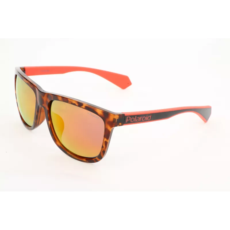 Óculos de sol polarizados retangulares POLAROID homem PLD6062-FS-86 - armação Havana, lentes castanhas