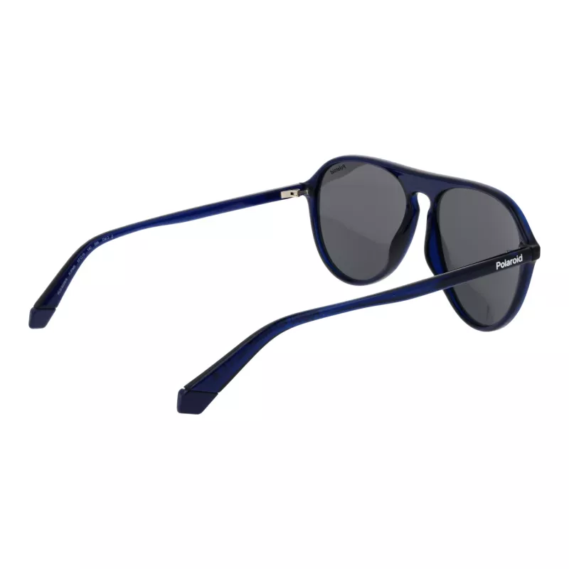 Óculos de sol de homem POLAROID PLD6225S57PJP retangulares polarizados - preto/cinzento