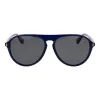 Óculos de sol de homem POLAROID PLD6225S57PJP retangulares polarizados - preto/cinzento