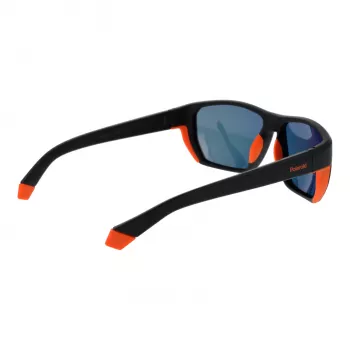 Óculos de sol Polaroid PLD7057S60RC2 para homem - retangulares, polarizados, lentes 60 mm