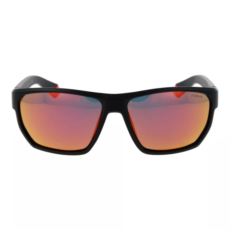 Óculos de sol Polaroid PLD7057S60RC2 para homem - retangulares, polarizados, lentes 60 mm